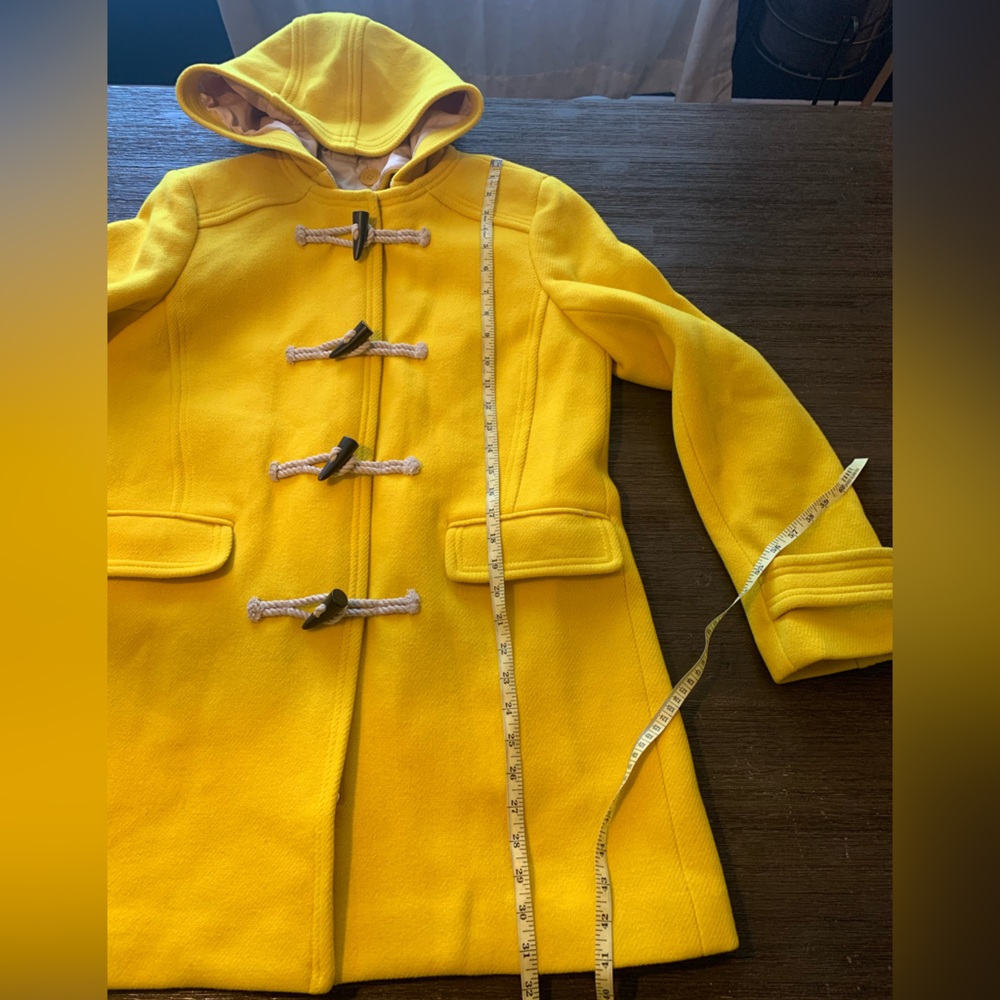 J. Crew Yellow Toggle Coat - Picture 11 of 14